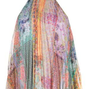 Alice + Olivia Alycia chain-neck pleated top